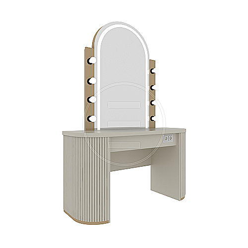 Melina Makeup salon radna jedinica s pjeskarenim LED Flotal ogledalom 130 cm