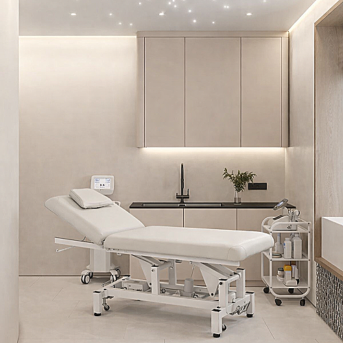 Masažni stol LUMB dvosekcijski bijeli