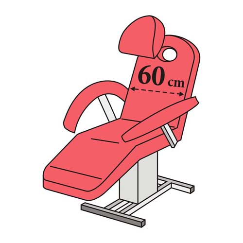 Prekrivač za kozmetički krevet skica