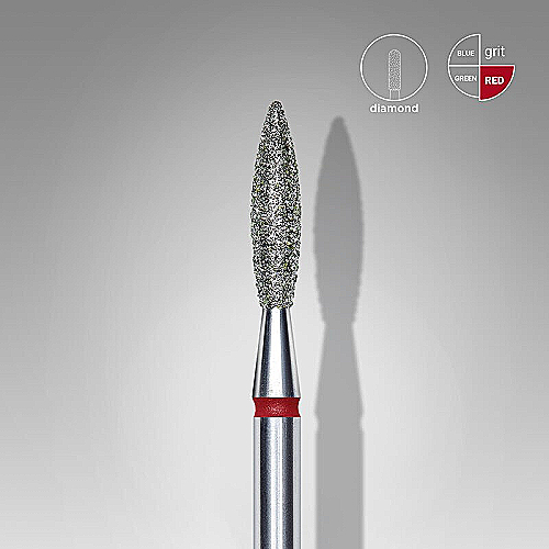 Dijamantni nastavak Staleks Expert plamen 2,3 mm/10 – crveni (fini)
