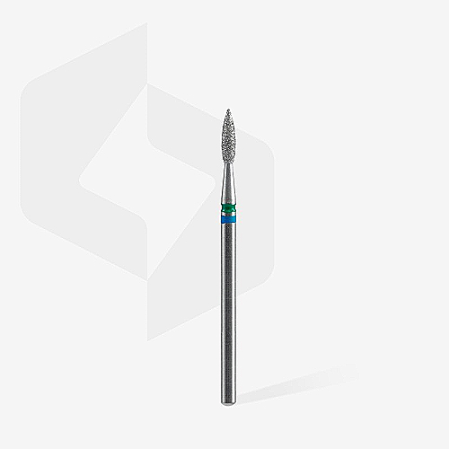 Dijamantni nastavak Staleks Expert šiljasti plamen 2,1 mm/8 – plavo-zeleni duo