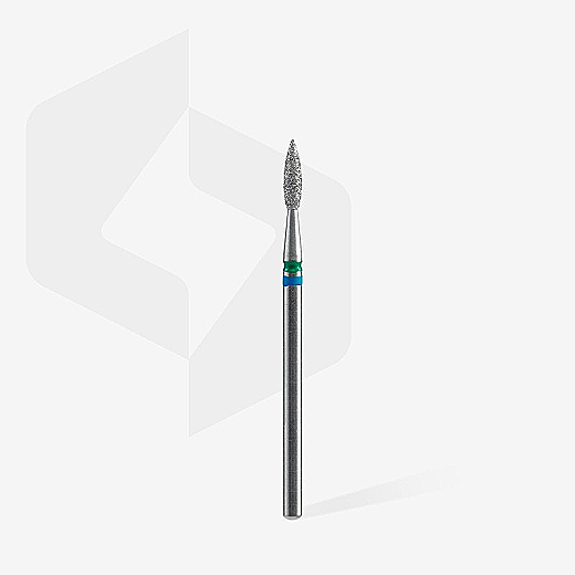 Dijamantni nastavak Staleks Expert šiljasti plamen 2,1 mm/8 – plavo-zeleni duo