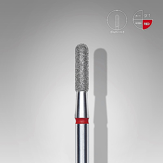 Dijamantni nastavak Staleks Expert cilindar zaobljeni 2,3 mm – crveni GRIT 180