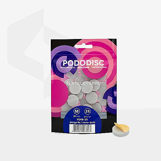 Spužvasti jastučići za disk Staleks Expert M 20 mm – 25 kom