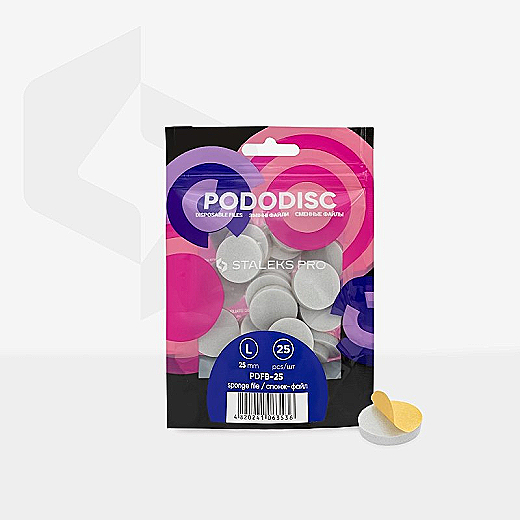 Spužvasti jastučići za disk Staleks Expert L 25 mm – 25 kom