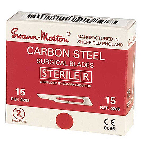Skalpel nožići za pedikuru br.15 - Swann-Morton 100kom