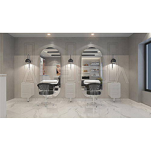 Capsul ogledalo s radnim mjestom i LED rasvjetom