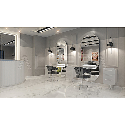 Capsul ogledalo s radnim mjestom i LED rasvjetom