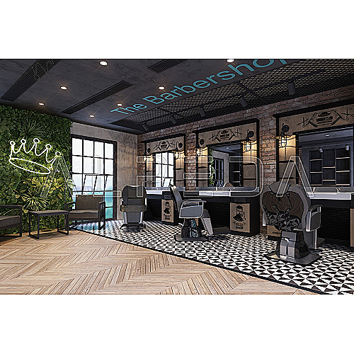 Artur rustikalno ogledalo s radnim mjestom i umivaonikom