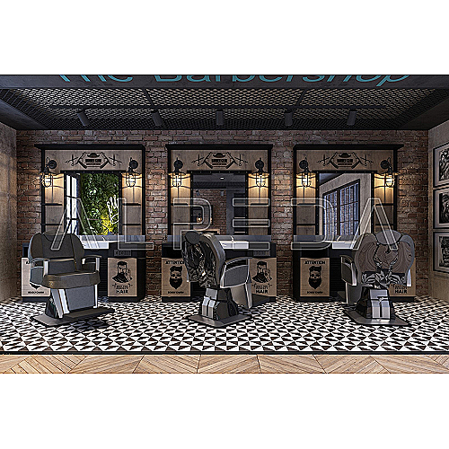 Artur rustikalno ogledalo s radnim mjestom i umivaonikom