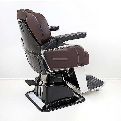 Frizerska stolica Boss A s ponikliranim hidrauličnim stopalom