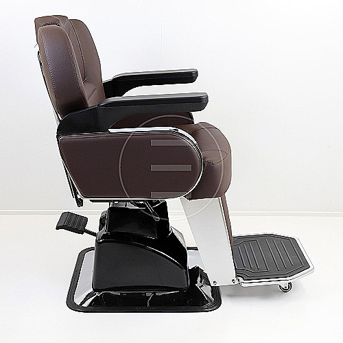 Frizerska stolica Boss A s ponikliranim hidrauličnim stopalom