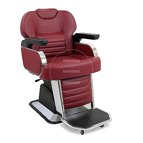 Frizerska stolica Boss A s ponikliranim hidrauličnim stopalom