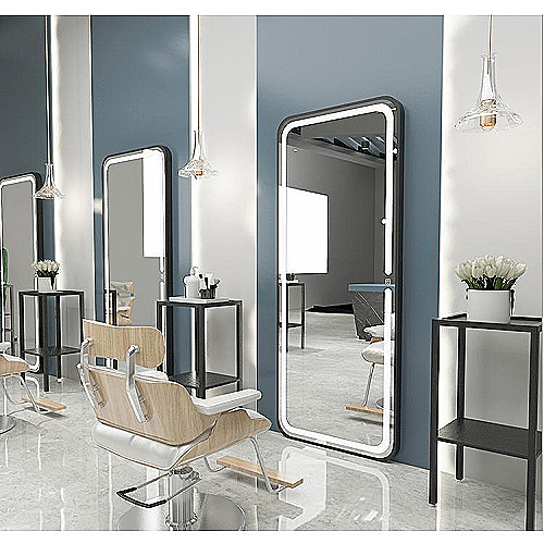 Frizersko ogledalo Sevilla – elegantno crno ogledalo za salon