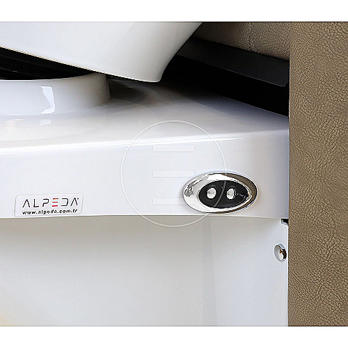 Maya Basic Wash profesionalni frizerski glavoper s kožnom presvlakom i keramičkom zdjelom