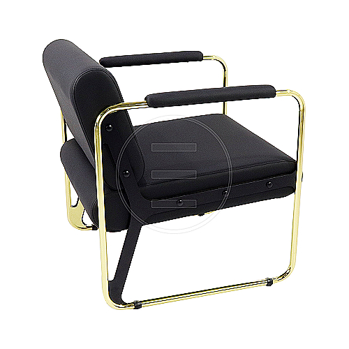 Round Lounge Gold zlatna lounge fotelja za salon