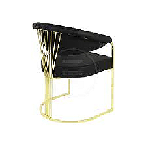 Tiffany Gold Berjer zlatna fotelja za čekaonicu salona