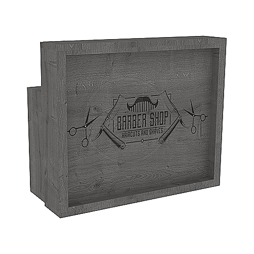 Truva Dark prijemni pult 120 cm za frizerski salon